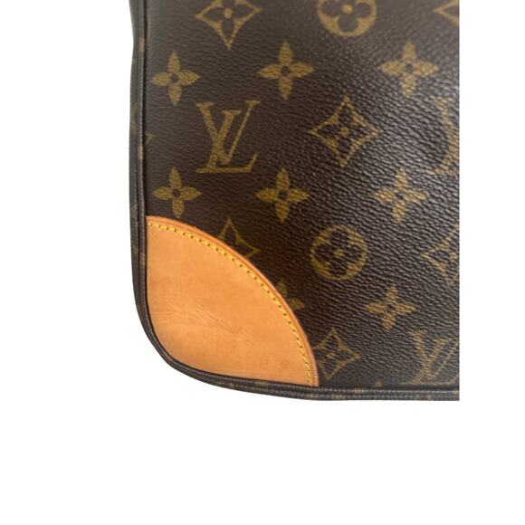 Preowned Authentic Louis Vuitton Boulogne Brown Monogram Coated Canvas Hobo Bag - Picture 4 of 16